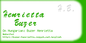 henrietta buzer business card